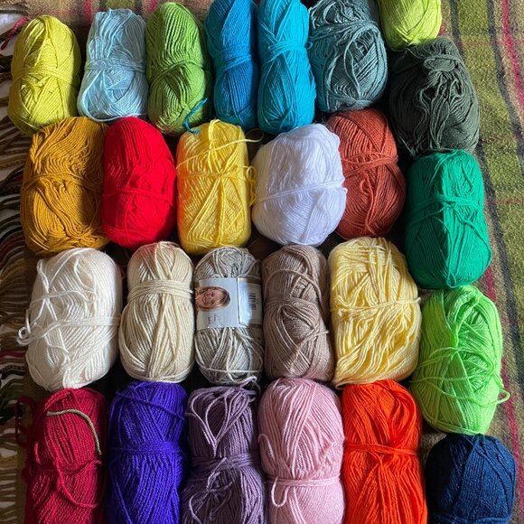 Darn Good Yarn Other - Acrylic Yarn Lot – Slightly Used / Mostly New